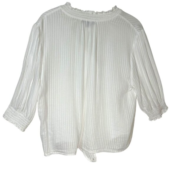 Sanctuary Only You Stripe‎ Tie Front Blouse - Women's Size Large - Picture 2 of 6